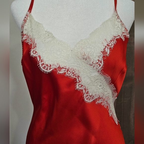 ACOA Andi Red Satin Mini Dress. Size Large NWT - Picture 9 of 16